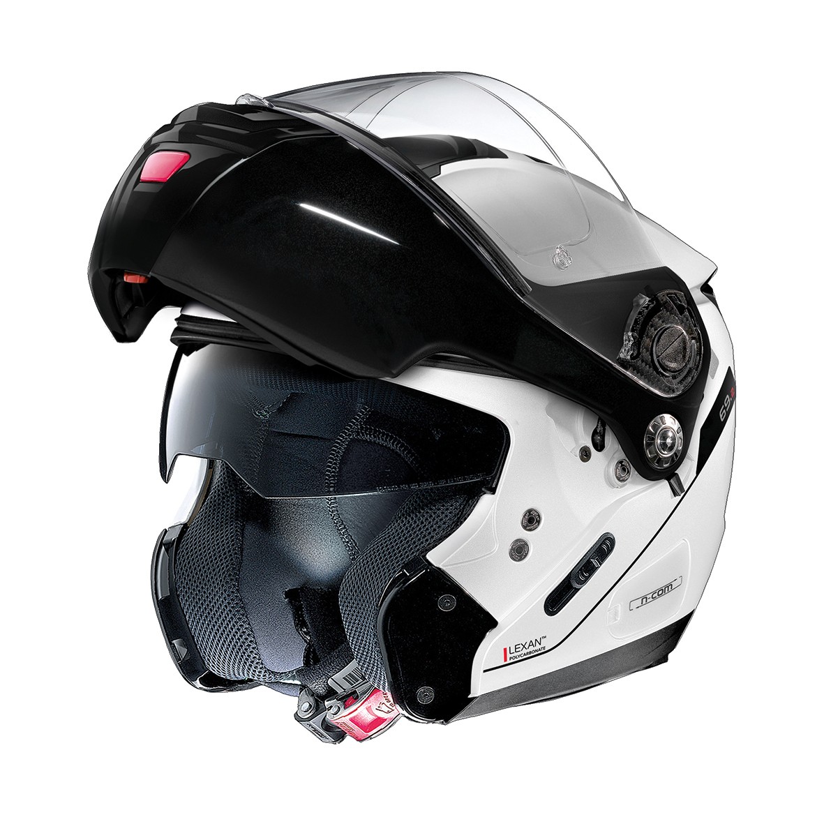 Moto helma Grex G9.2  Offset N-com Metal White 12